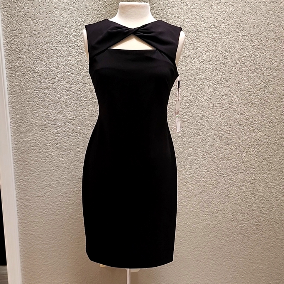 Calvin Klein Sleeveless Short Black Dress Size 8